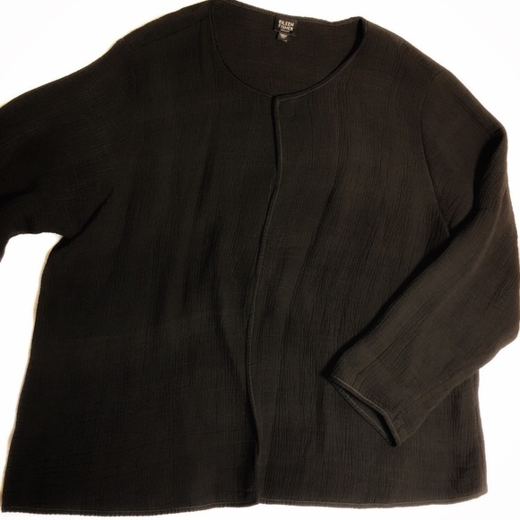 Eileen Fisher Jackets & Blazers - Eileen Fisher 2XL Magnetic Black Blazer